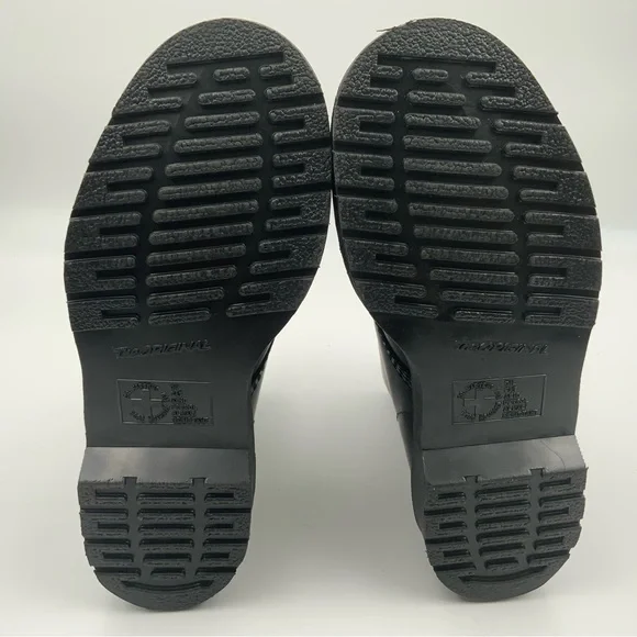 Dr, Marten’s USM/6 1460 Mono Smooth 8-Eyelet Black Leather Combat Boots. - Picture 10 of 10